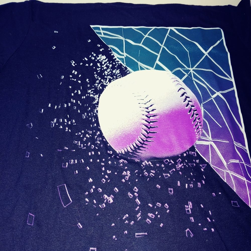 Tee with baseball graphic